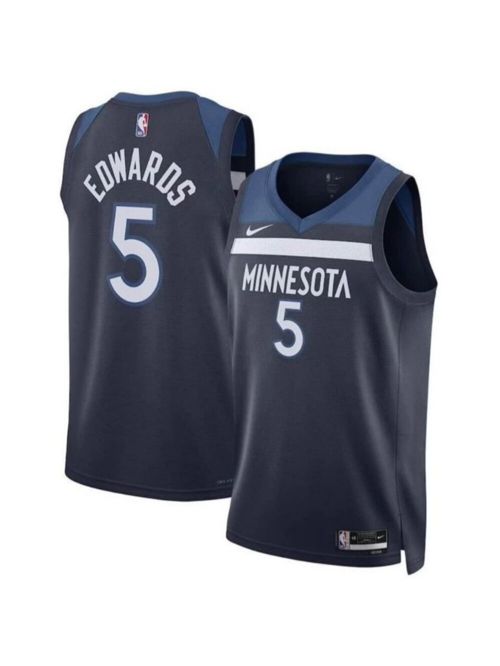 NBA Minnesota Timberwolves Anthony Edwards #5 Icon Edition Jersey XL Blue NWT
